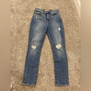 7 For All Mankind Luxe Vintage High Waisted Ankle Skinny Jeans